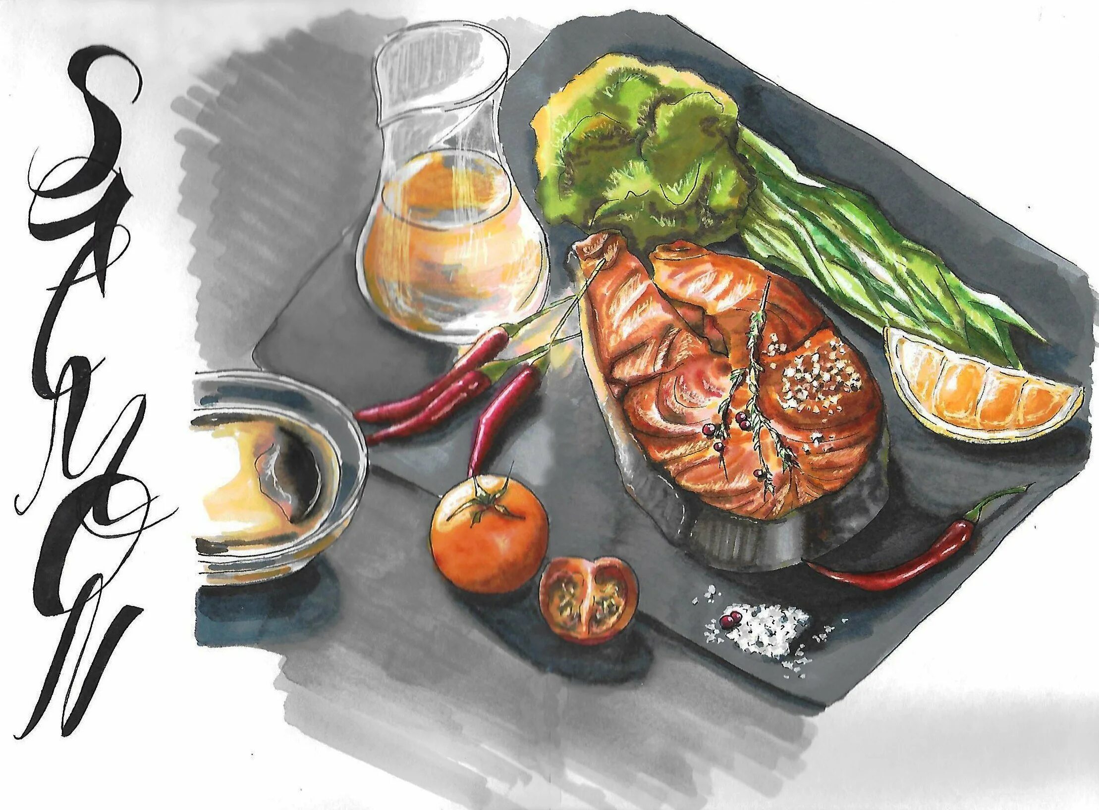 скетчинг акварелью для начинающих. картины фломастерами. что такое скетчинг в рисовании. темы скетчинга. скетчинг маркерами еда.