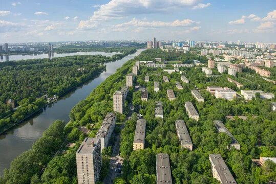 "Хорошево-Мневники". Несколько видов сверху. - Путевые заметки речного туриста -