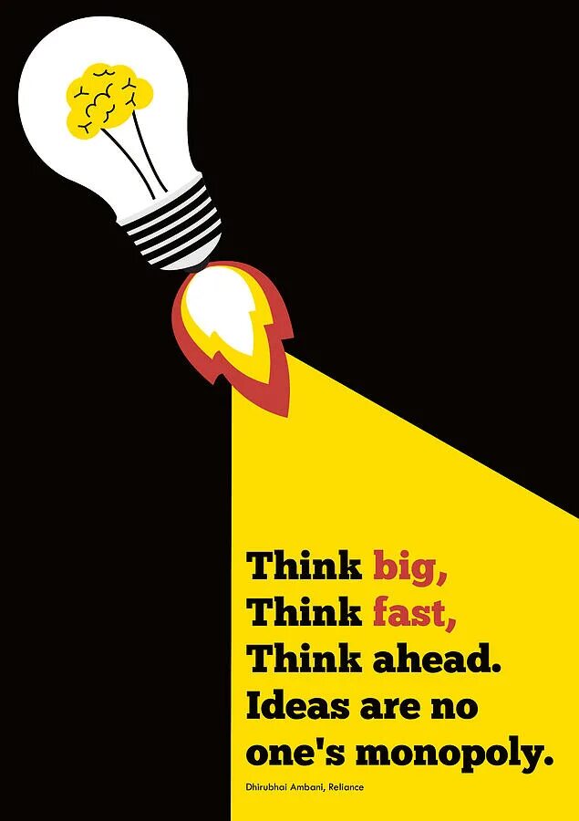 Think big. The Thinkers poster. Think fast chunkernyts. Thinking ahead