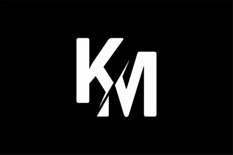 Monogram KM Logo Design Графический Дизайн, Логотипы, Монограмма, Dibujo, К...