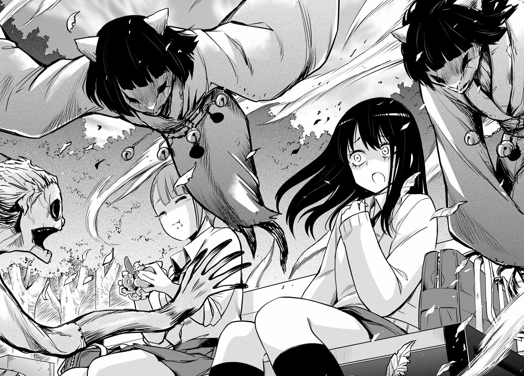 Я вижу духов том 2. Miko mieruko. мико ецуя. томоки идзуми.