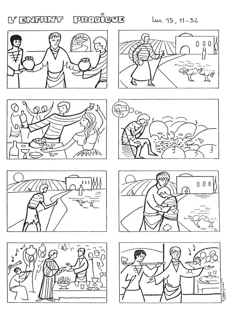 Vie de Jésus (images séquentielles) Images séquentielles, Miracles de jésus et P