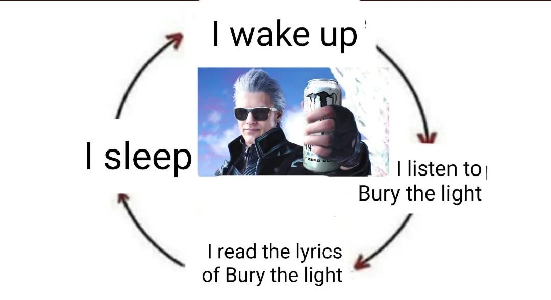 Песня сделай лайт. Bury the Light. Bury the Light Casey Edwards. Bury the Light Devil May Cry 5. Вергилий DMC 5 Bury the Light.