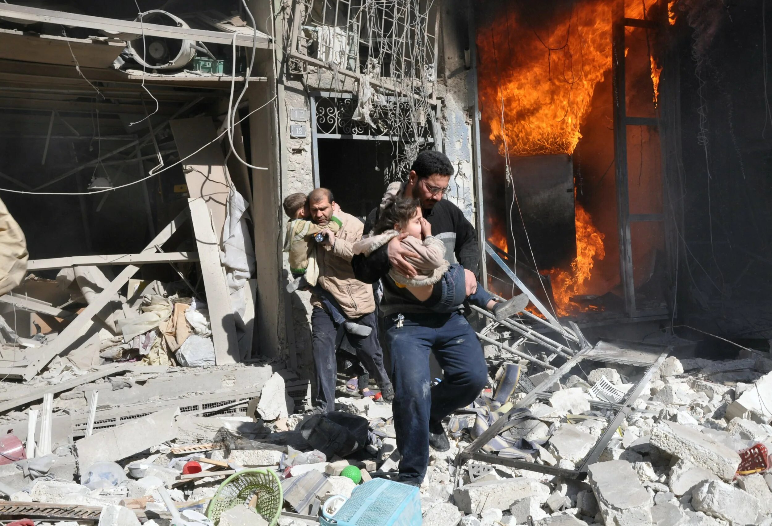 Последствия войны в Сирии.
