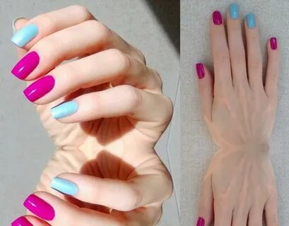 Какую руку красить темнее а какую