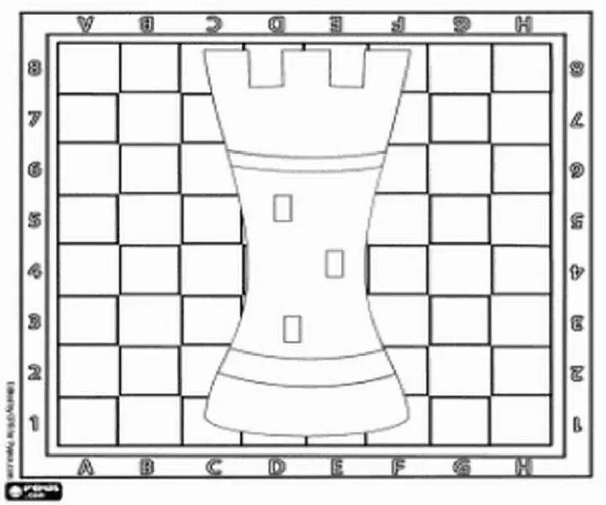Раскраска шахматы. Шахматные фигуры для раскрашивания. Шахматные фигуры раскраска. Шахматная раскраска. Точка ладья