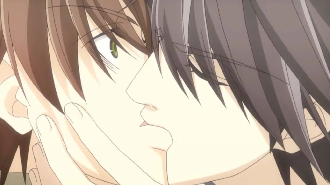 Sekaiichi Hatsukoi. Онодера Рицу поцелуй.