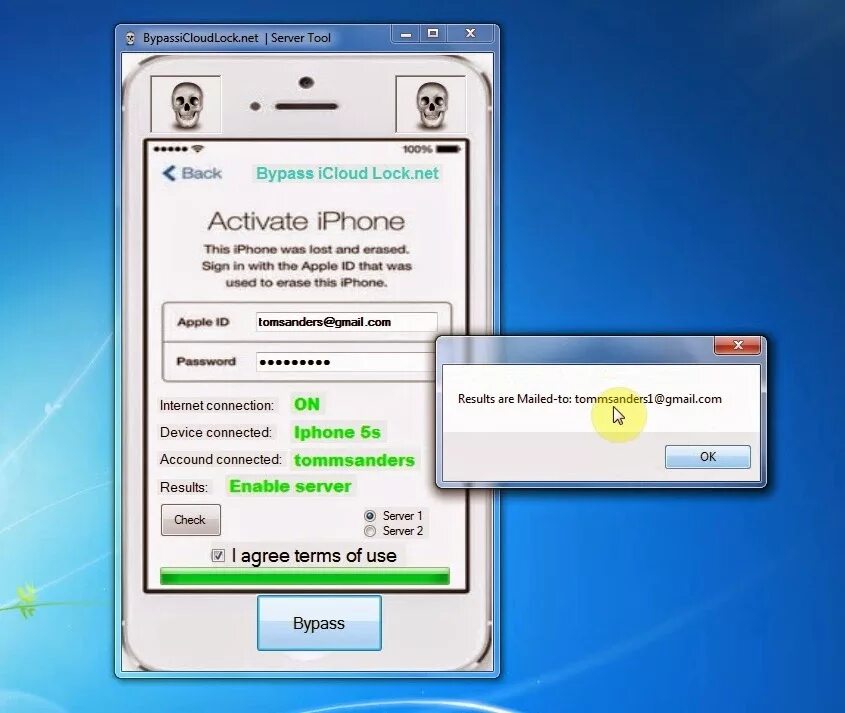 Активация ICLOUD. ICLOUD Bypass. Разблокировка ICLOUD сервер. Activation ICLOUD Bypass. Activation tool