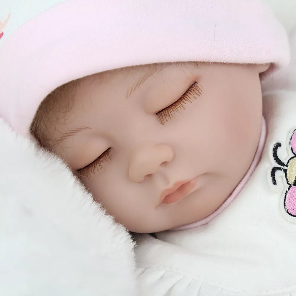 Кукла реборн с закрытыми глазами. Reborn doll 16 inch. силиконовая кукла реборн с закрытыми глазами. реборны куклы с закрытыми глазами.