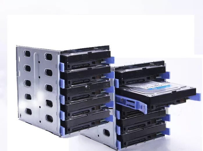 Бокс для дисков hdd. 5.25 for 3.5 hdd dock sata sas. корпус 3,5 для внешнего жесткого sas. кейс для hdd 3.5 серверный. металлический корпус для жестких дисков sata 3.5.