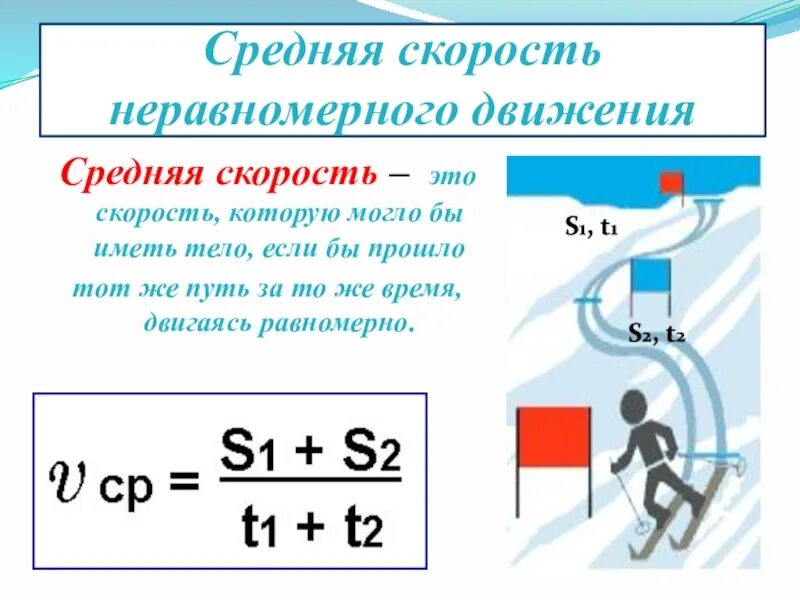 Пример средней скорости. Средняя скорость движения автомобиля формула. Формула скорость среднего неравномерного движения. Средняя скорость неравномерного движения физика. Формула ср скорости неравномерное движение.