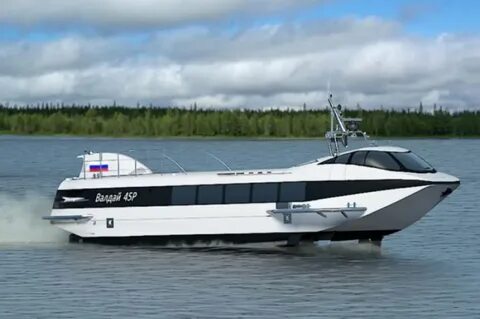 Скорость катера на подводных крыльях
