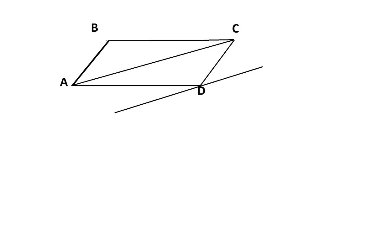 Прямая сх проходит через вершину. Начертите параллелограмм ABCD. Начертите параллелограмм ABCD постройте. Симметричный четырехугольник. Центр симметрии параллелограмма.