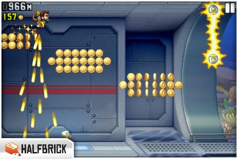 Игры собери и летай. Игра Jetpack Joyride. Jetpack Joyride фото. Jetpack Joyride Барри. Игра про человека с ранцем.