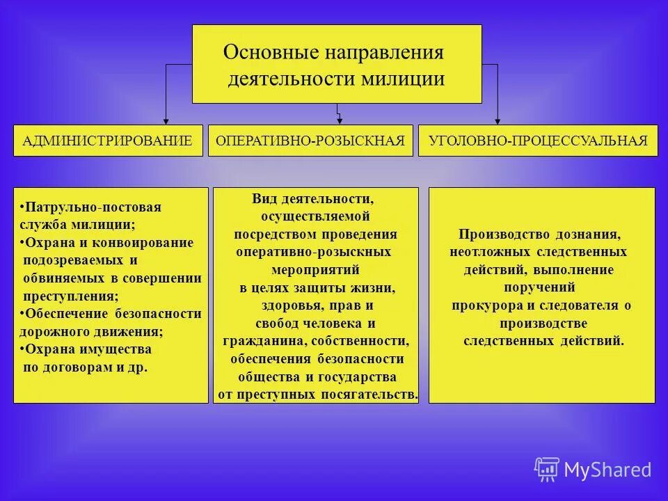 Направление деятельности мвд россии. Основные направления деятельности полиции. Основной вид деятельности полиции. Основные виды деятельности ОВД. Основные направления органов внутренних дел.