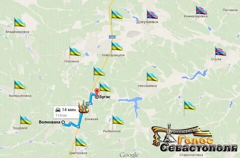 Карта докучаевска