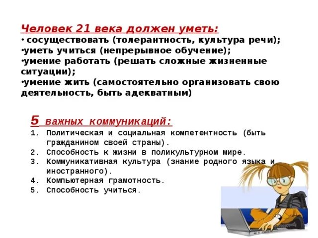 Надо человеку и знать. Человек 21 века должен уметь. Образованного человека 21 века должен. Портрет образованного человека 21 века. Человек 21 века характеристика.