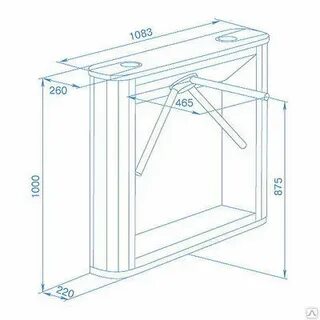 Турникет трипод тумбовый perco