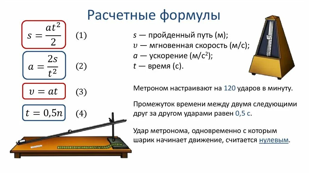 Формула зависимости пути от скорости