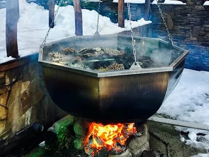 Горячий чан под открытым небом