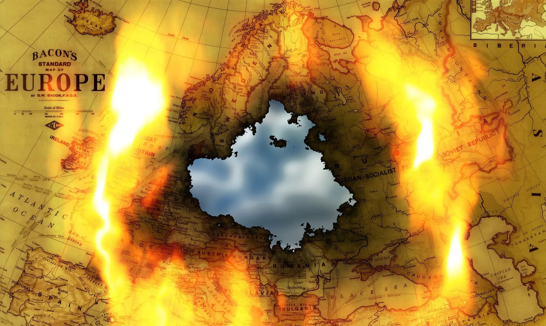 Ката пламени. Карта Европы в огне. Европа в огне. Карты в огне. Огненная карта.