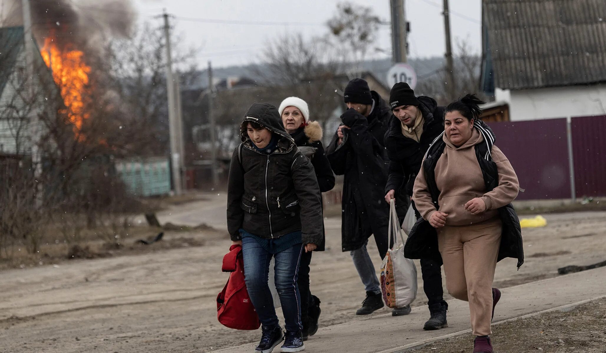 Оккупанты побежали из Украины. Жители Киева. Жители харькова покидают город