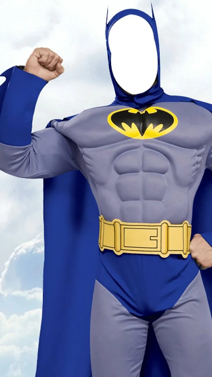 Бывший герой в теле. Супергерой. Супергерои для вставки лиц. Супергеройские костюмы. Бэтмен в синем костюме.