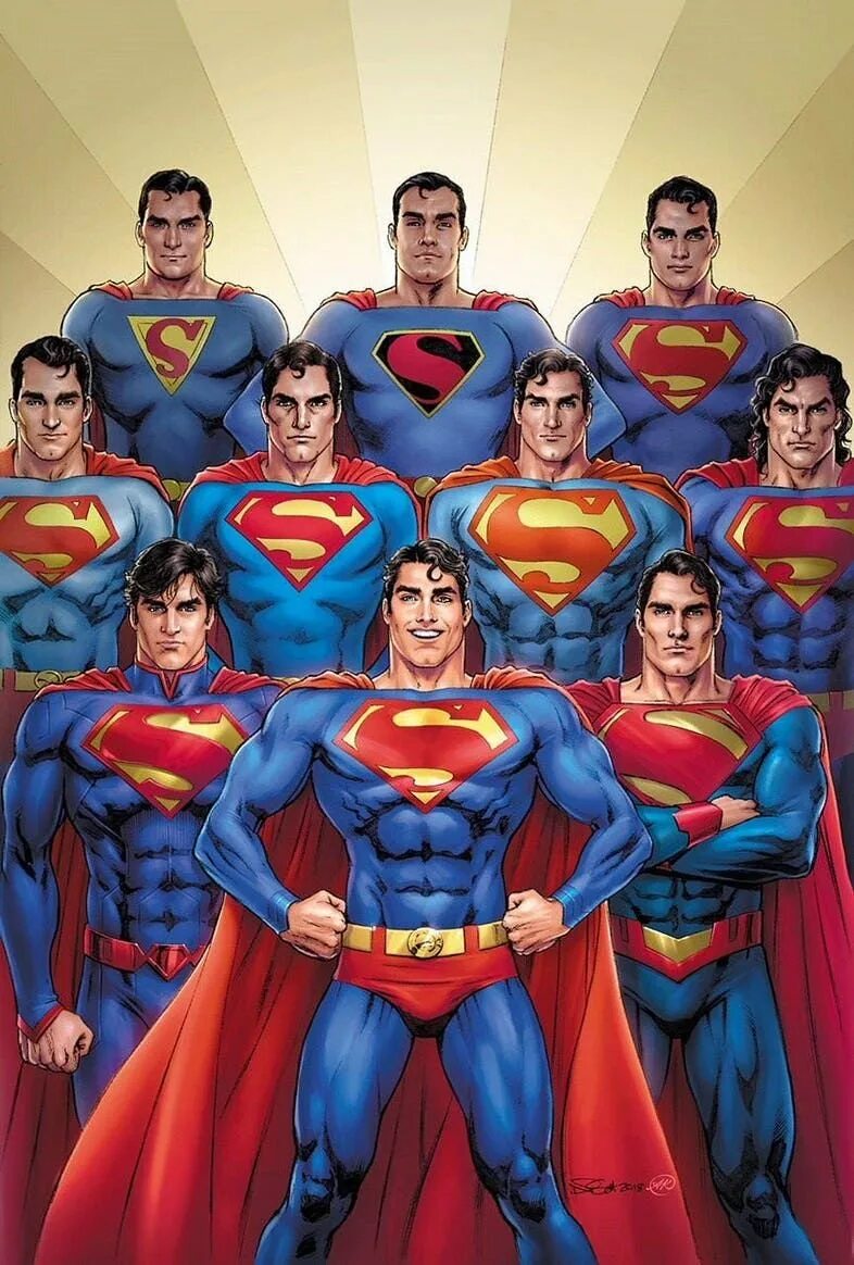 Супергерои. Супермен. Эволюция Супермена. Супермен герой.