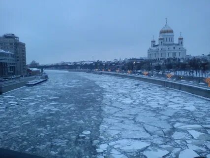 Лед на москве реке