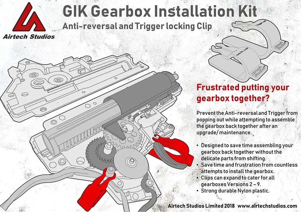 Gearbox Studios. Gearbox installation Kit (gik) 3d model. Гирбокс v2.5 Airsoft Размеры. Gearbox перевод. Install kit