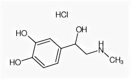Адреналина гидрохлорид структурная формула. Адреналина гидрохлорид формула. Адреналин + HCL. Фенилэфрина гидрохлорид формула. 1 адреналина гидрохлорид