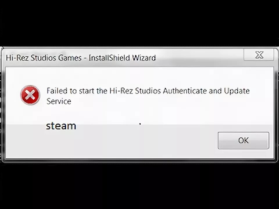 Wizard failed. Wizard failed