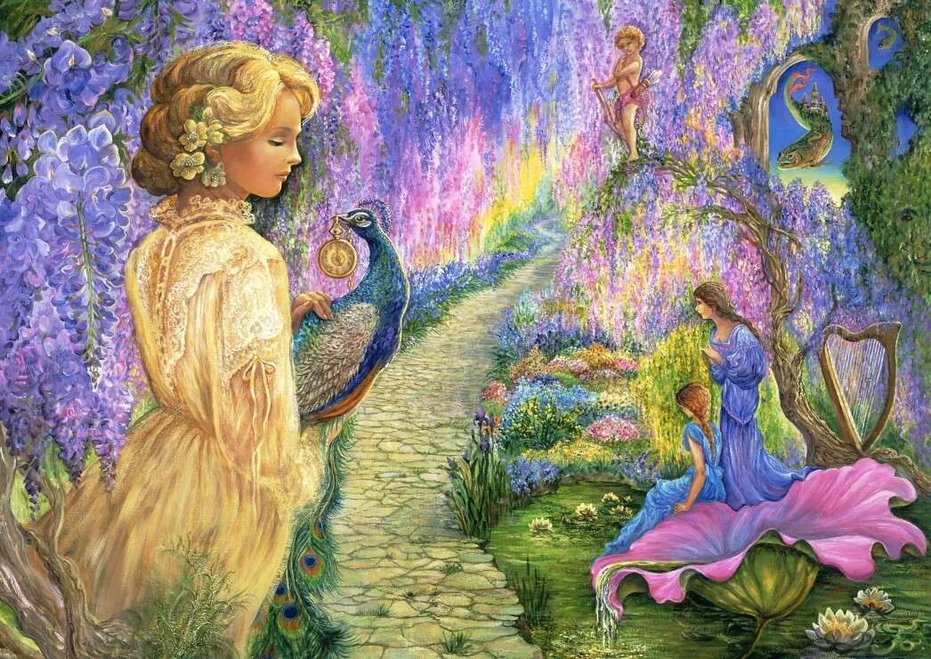Волшебный сад песня слушать. Английская художница Josephine Wall. Картины Джозефина Уэллс.