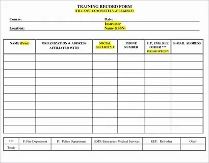 Form of training