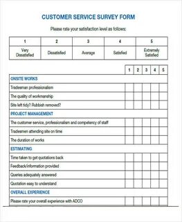 Survey forms