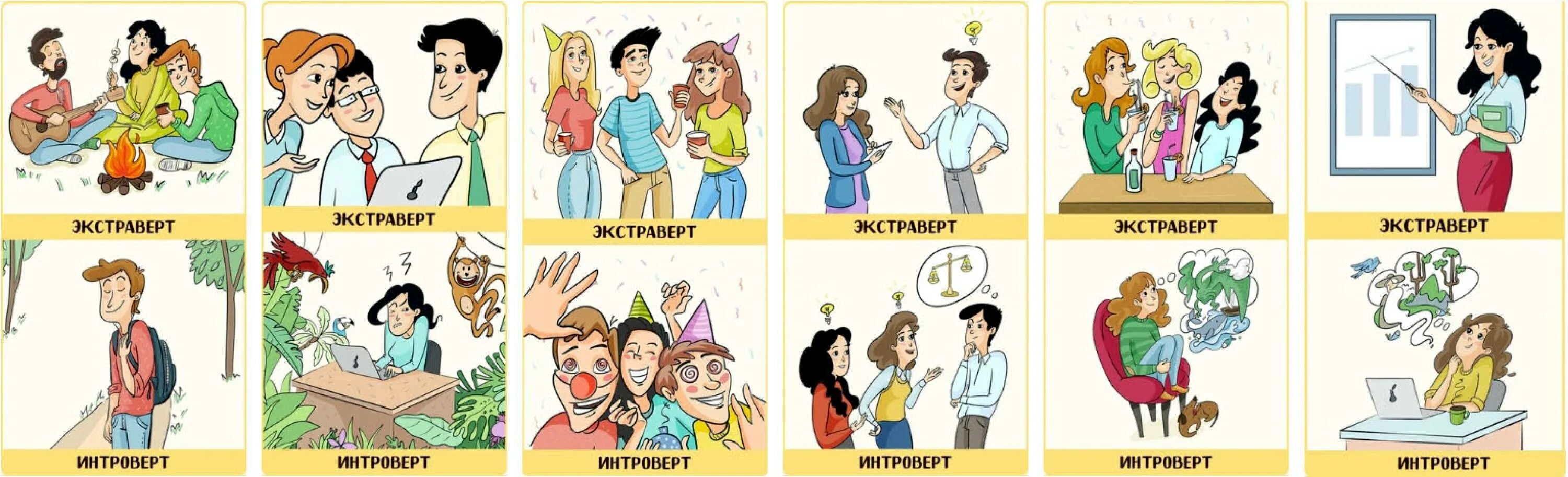К интровертам относятся