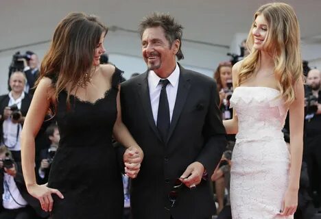 Camila Morrone and Lucila Sola with Al Pacino at 'Manglehorn' Pre...