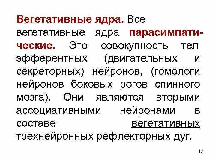 Вегетативное симпатическое ядро