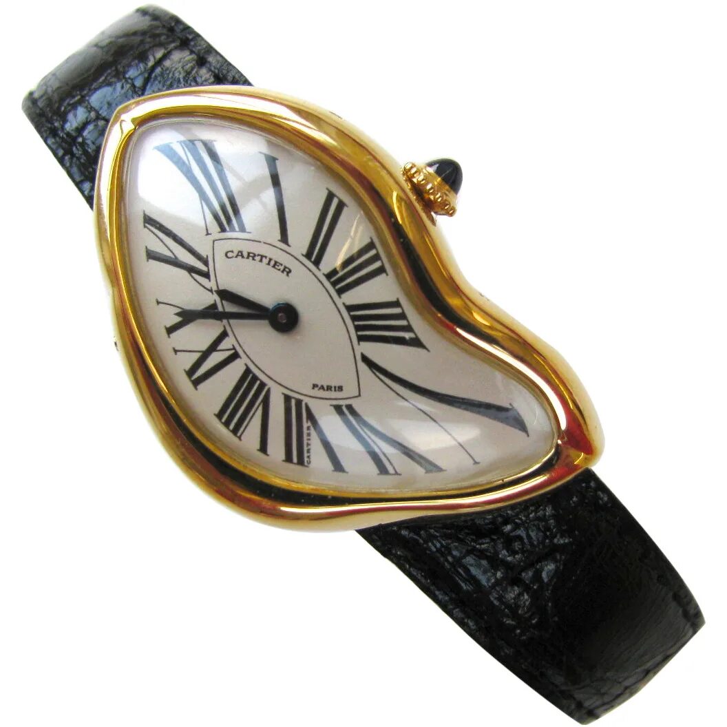 Гнутые часы. Часы Cartier Dali. Cartier crash часы. Cartier w5200014 часы. Cartier Salvador Dali часы.