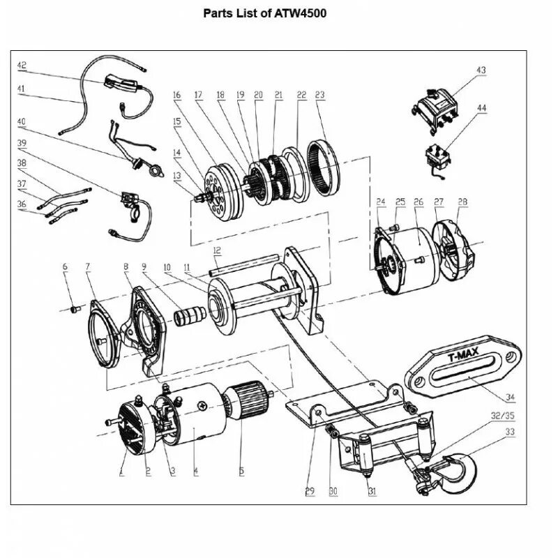 Лебедка .t Max ATW Pro 3500 схема. Лебёдка т Макс 9500 запчасти схема. Лебедка автомобильная электрическая t-Max ATW-6000. Схема лебедки т Макс 4500. Схема электрической лебедки