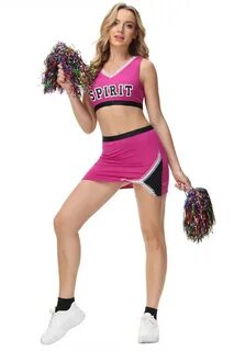 Adult Sexy Babes Cheerleading Uniforms High School Girl Cheerleader Costume...