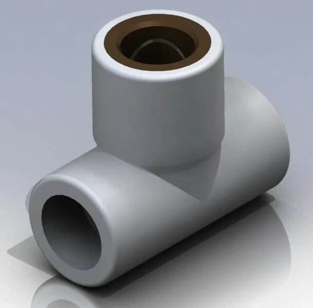 Тройник двухплоскостной с резьбой для полипропиленовых труб 20. 3d полипропилен. Тройники для полипропиленовых труб 40×20. Тройник 32х25х32 (серый цвет) tr - tebo - gr (15). 700.
