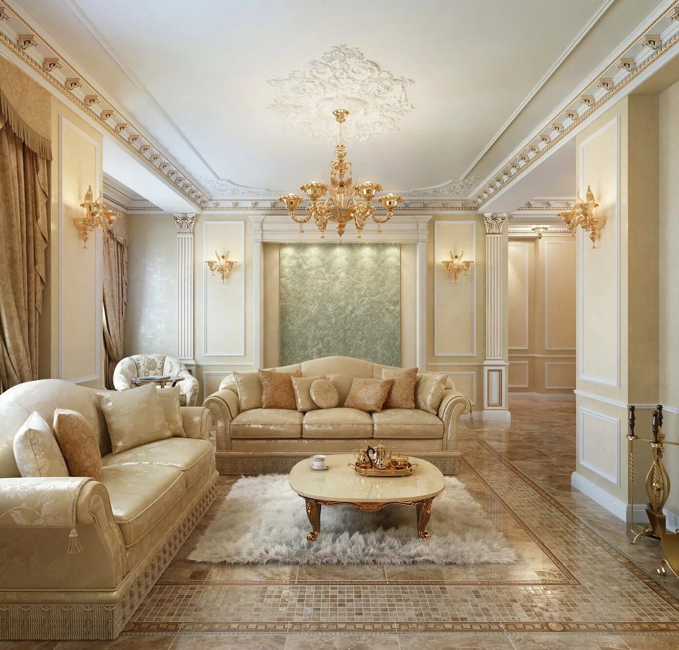 Гостиная в классическом стиле. Интерьер гостиной в классическом стиле. Гостиная в классическом стил. Потолок в классическом стиле.