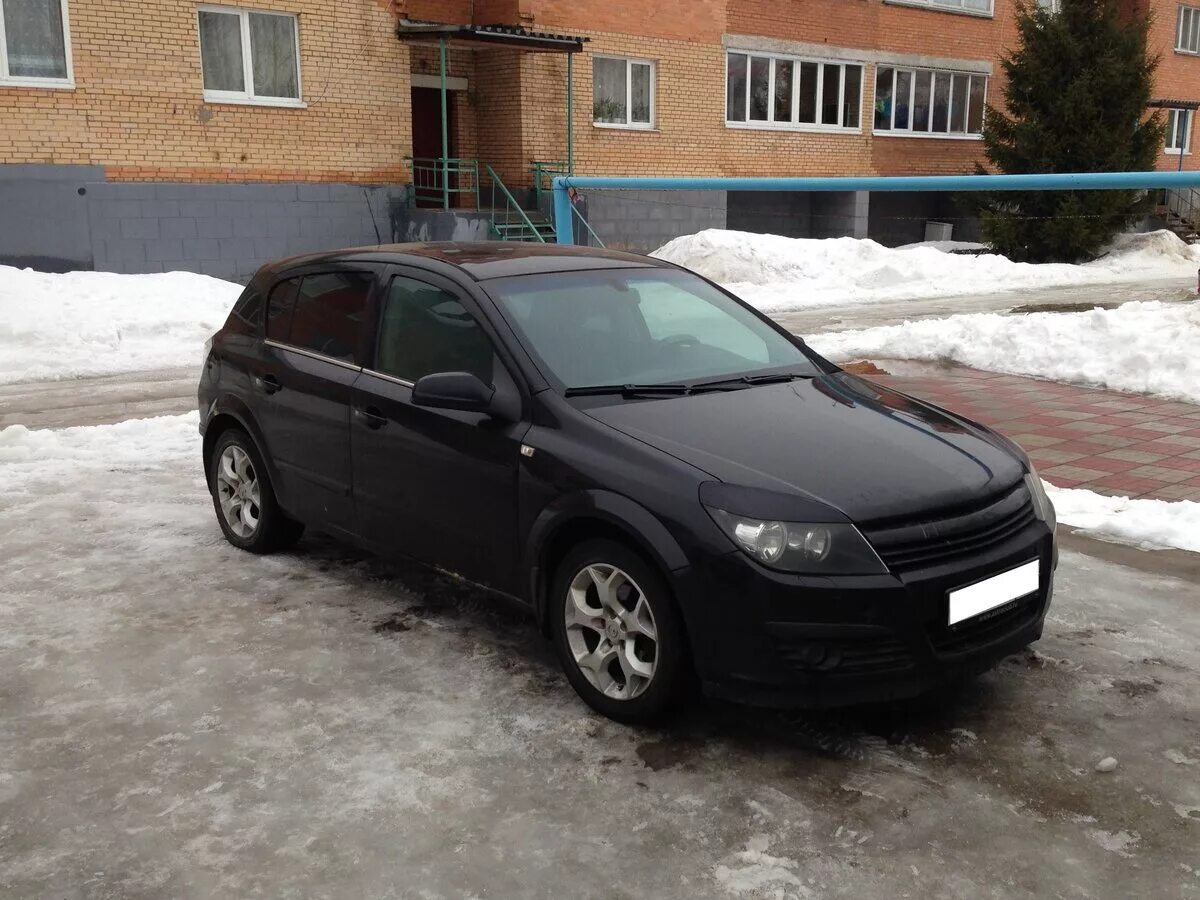 Опель хэтчбек 2007. Opel Astra h 2007 черная.