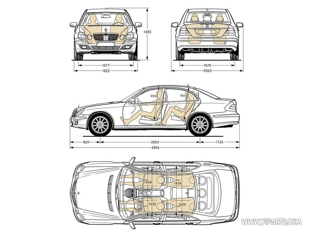 Mercedes-benz e200 coupe чертеж. Мерседес w211 габариты. Габариты мерседес с класса w205. Мерседес 211 габариты. Мерседес бенц w211 габариты кузова.
