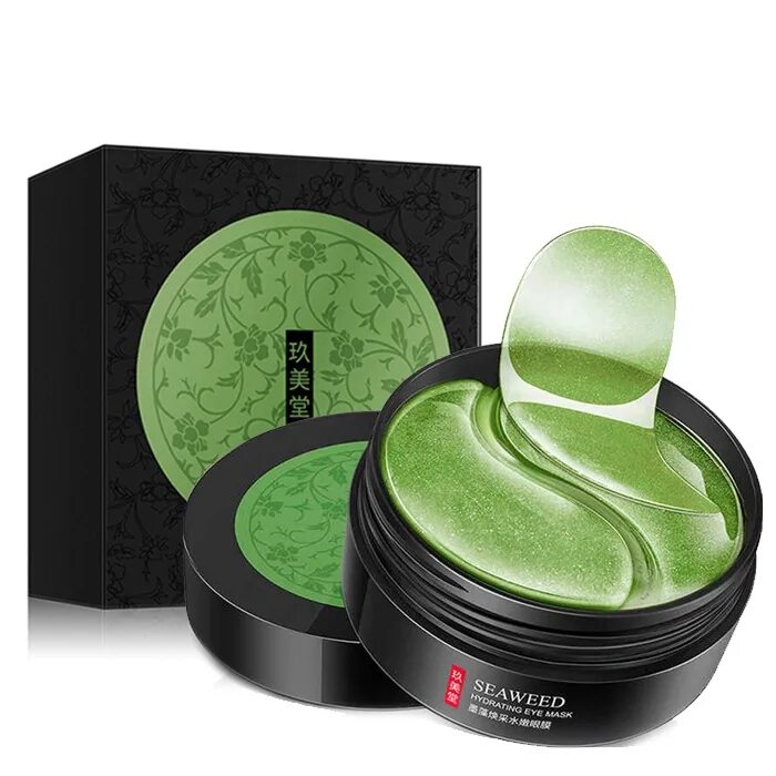 Патчи со спирулиной. Jomtam seaweed hydrating eye mask. патчи jomtam seaweed. гидрогелевые патчи jomtam. jomtam патчи для глаз с водорослями.