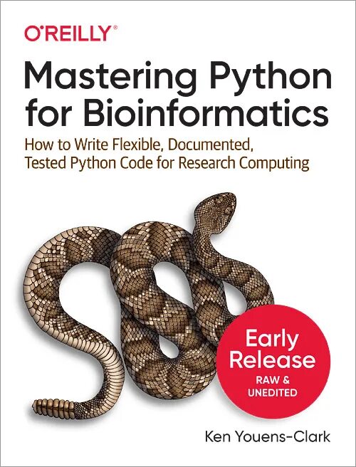 O'Reilly Python книги. Mastering Python for bioinformatics. Питон мастер. Бестселлер #1 по Python. Mastering python