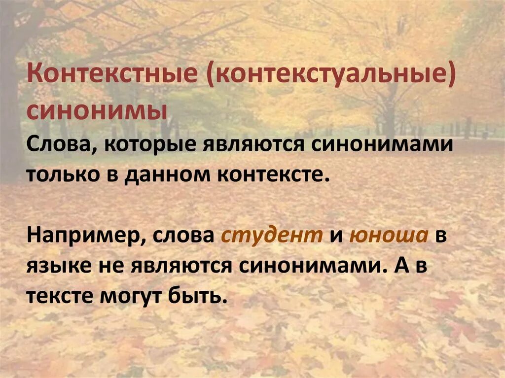 Являются ли синонимы