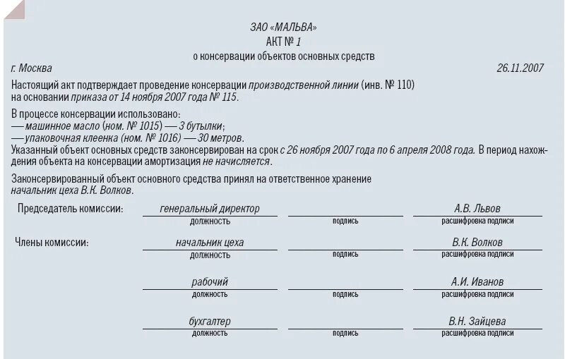 Распоряжение на списание основных средств образец. Средства приказ. Приказ о принятии к учету основных средств. Акт о консервации объекта. Форма приказа о списании основных средств.