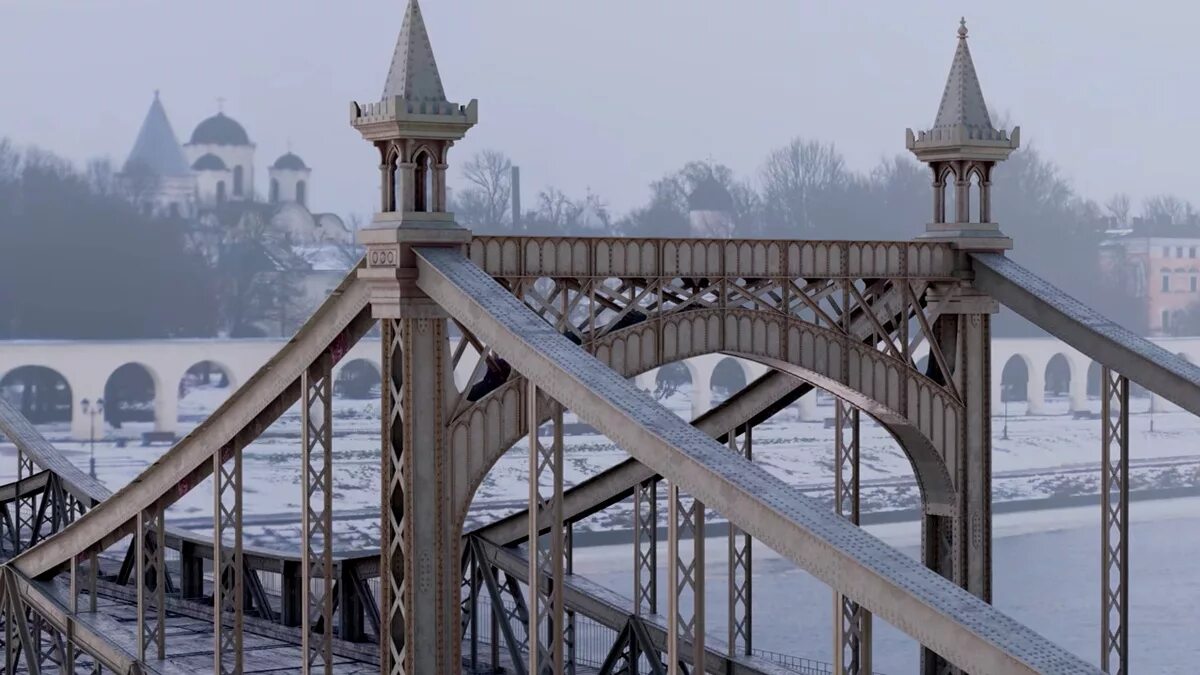 Маленький париж в новгороде. Пешеходный мост Великий Новгород. Волховский мост Великий Новгород. Пешеходный мост через Волхов Великий Новгород. Горбатый мост Великий Новгород пешеходный.